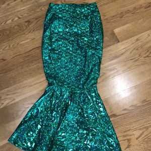 Mermaid costume skirt